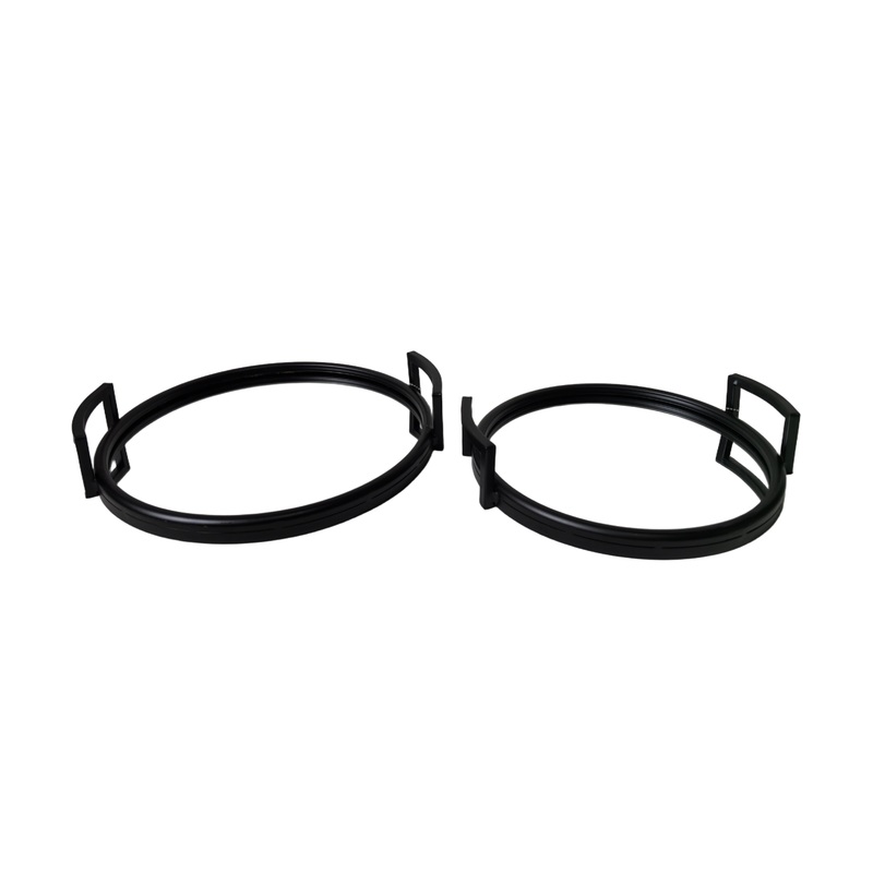 Eliza Round Tray – Set of 2 – Black