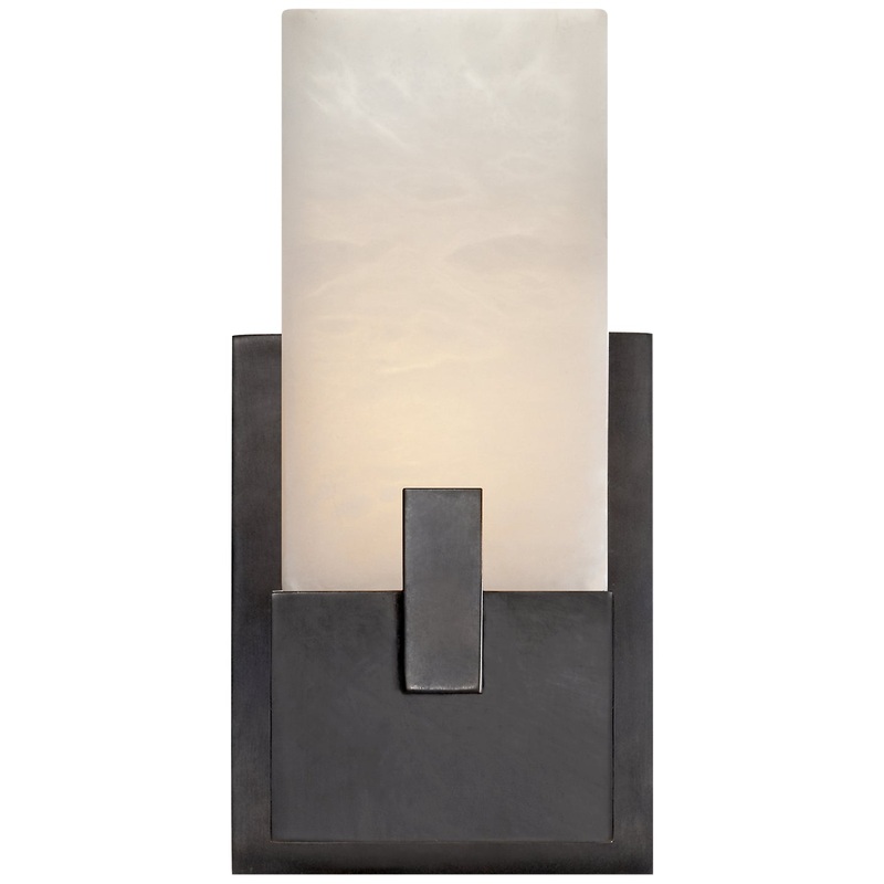 LED Bath Sconce from the Covet Collection in Bronze Finish by Visual Comfort Signature