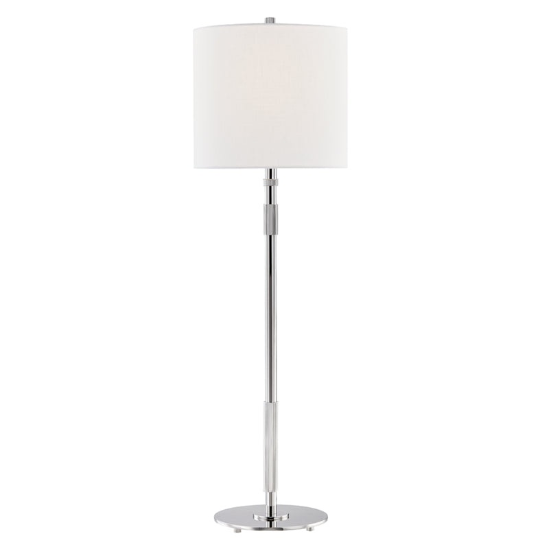 One Light Table Lamp from the Bowery Collection in Polished Nickel Finish by Hudson Valley