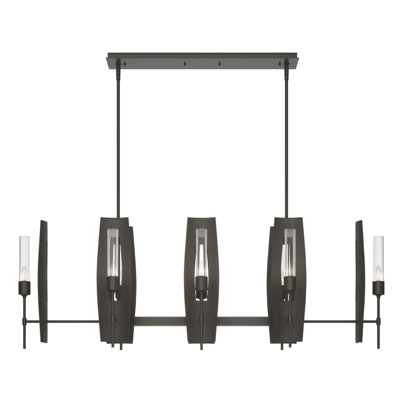 Passage 8-Light Pendant Dark Smoke Clear Glass (ZM)