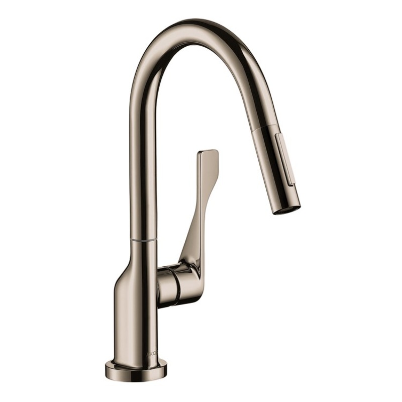 Prep Faucet Citterio 1 Lever ADA Polished Nickel 2 Function Pull Down 360 DEG Swivel 1 Hole