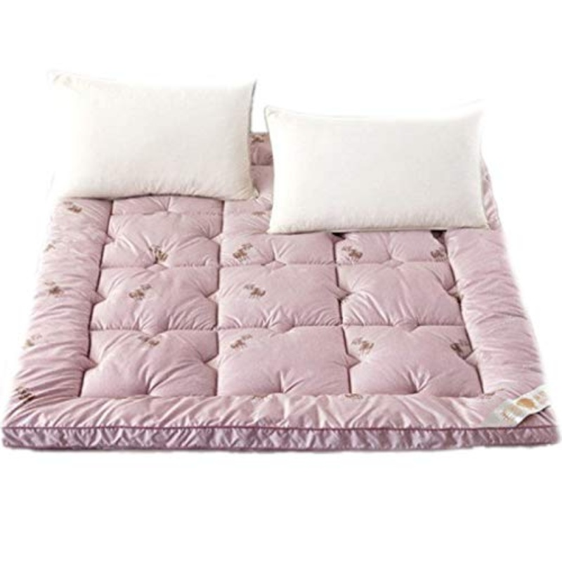 QXTT Materassi Letto Futon Materasso Futon Matrimoniale Pieghevole Giapponese Tradizionale Futon Tatami Ultra Morbido per Massaggi Esercizi di Yoga Campeggio Hotel,Purple-90 * 200cm