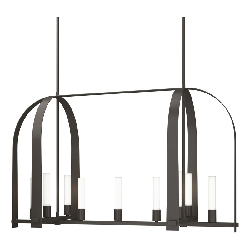 Triomphe 9-Light Linear Pendant Dark Smoke