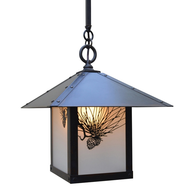 Arroyo ESH-12PFF-BZ Evergreen One Light Pendant Bronze