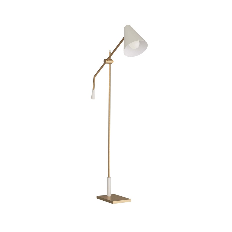 Arteriors PFC01 Wayne One Light Floor Lamp Antique Brass