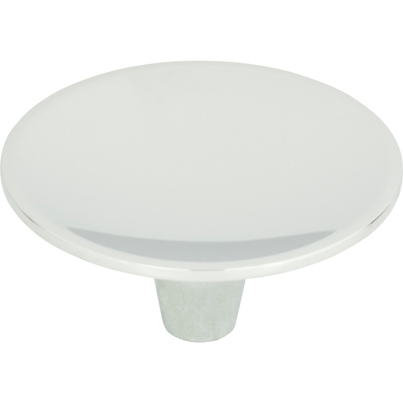 Atlas Homewares Dap Round Knob 2 1/2 Inch Polished Chrome