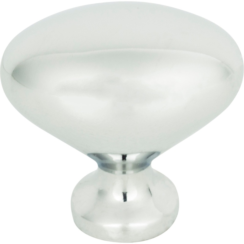 Atlas Homewares Robin Egg Knob 1 1/4 Inch Polished Chrome