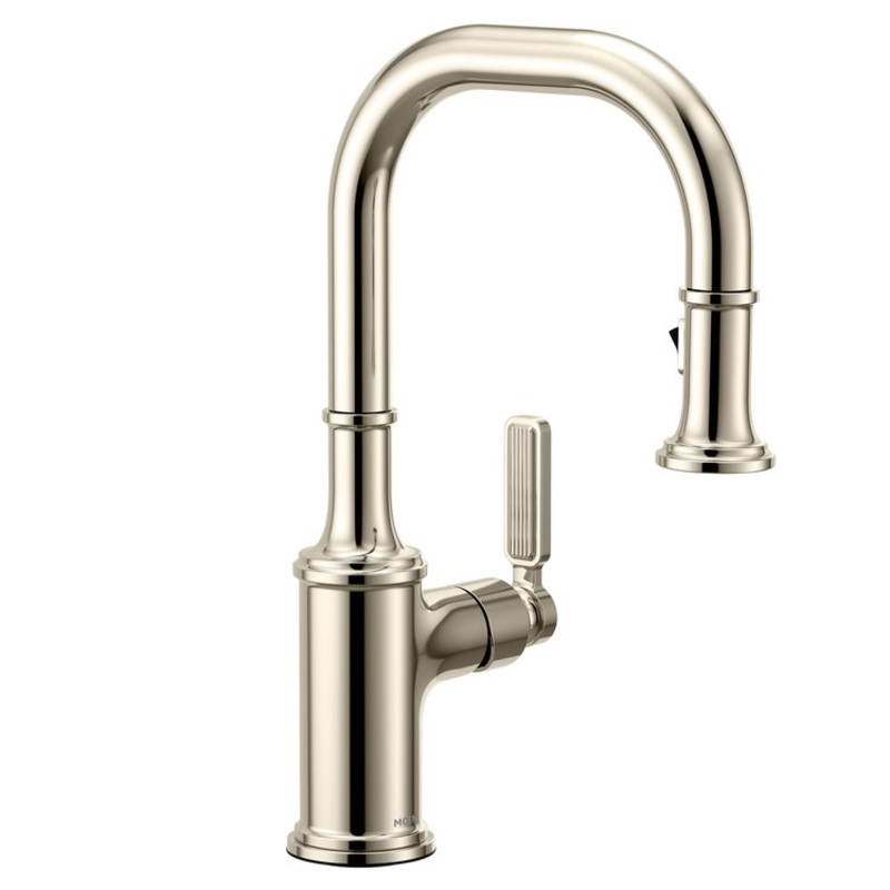 Bar Faucet Smyth 1 Lever ADA CALGreen Polished Nickel PowerClean/Duralock Quick Connect 1.5 Gallons per Minute