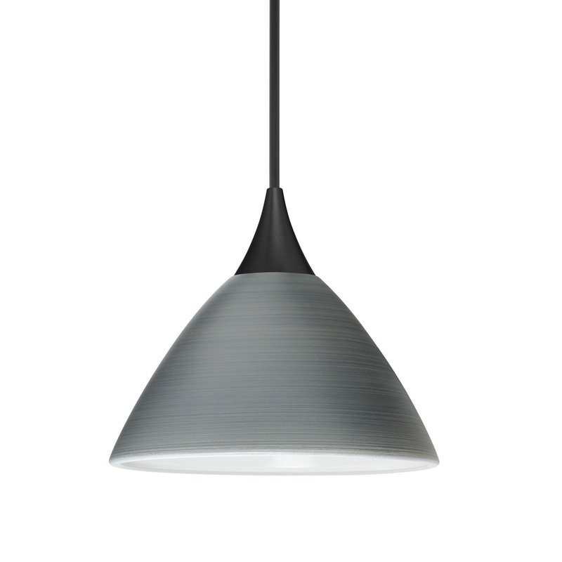 Besa 1XT-1743TN-BK Besa Domi Pendant One Light Pendant Black