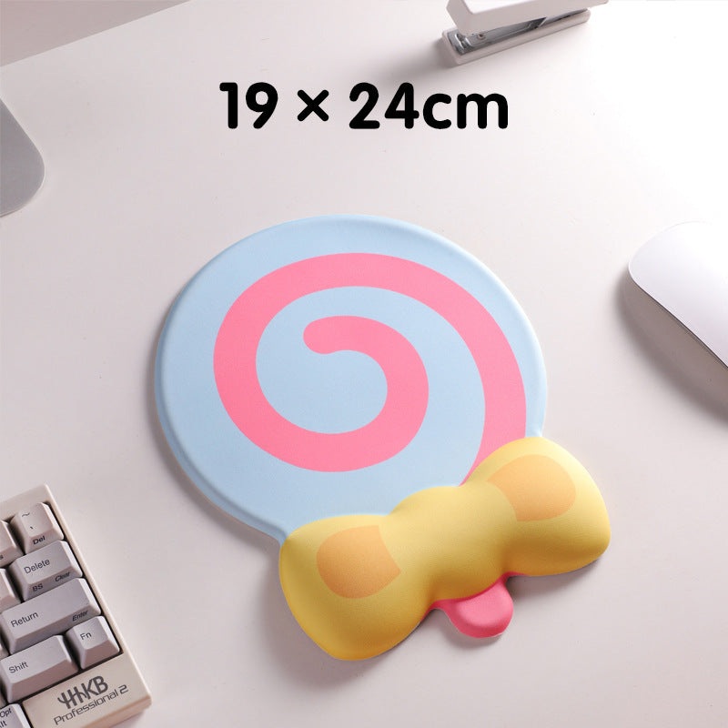 Blue Lollipop Ergonomic Keyboard Wrist Rest & Mouse Pad Set – 2-Piece Comfort Combo