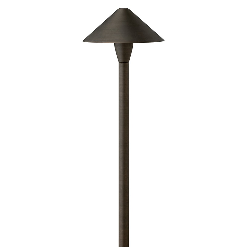 Hardy Island Large Classic LED Path Light Brass Satin Black