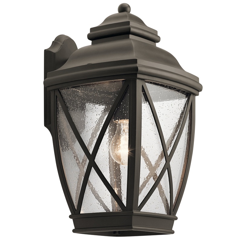 Kichler 49842OZ One Light Outdoor Wall Mount, Olde Bronze