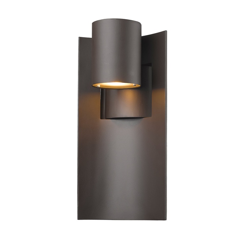 LED Outdoor Wall Sconce from the Amador Collection in Deep Bronze Finish by Z-Lite