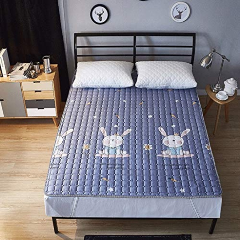 LJ Materassino Antiscivolo in Cotone per la casa Tappeto Singolo Tatami per Bambini Singolo (Colore : 4, Dimensioni : 180x200cm)