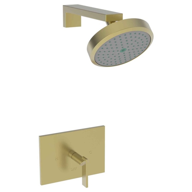 Metro Pressure Balance Shower Trim with Lever Handle – Satin Brass PVD