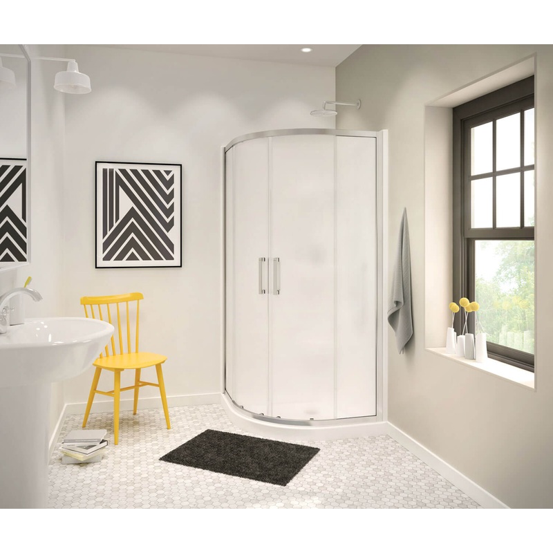 Radia Neo-round Sliding Shower Door 32 x 32 x 71  in. 6 mm