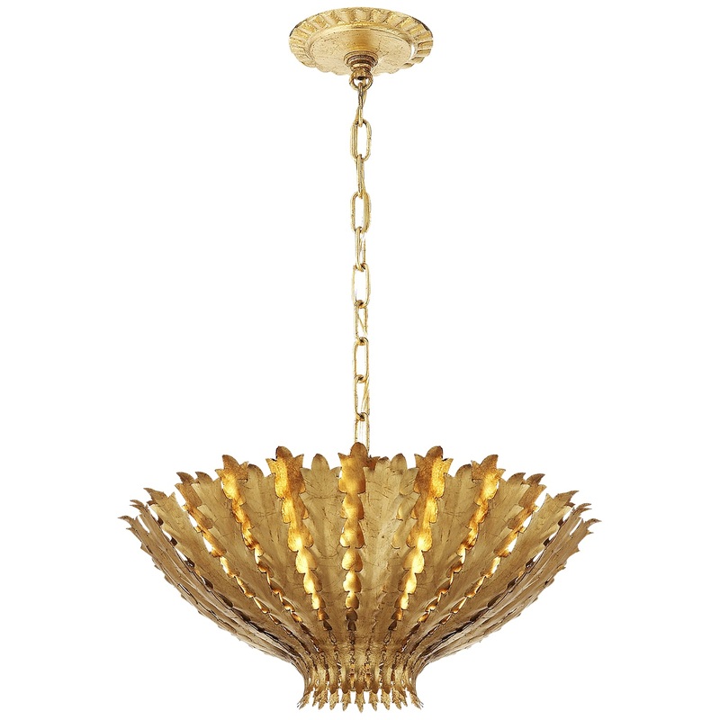 Three Light Chandelier from the Hampton Collection in Gild Finish by Visual Comfort Signature