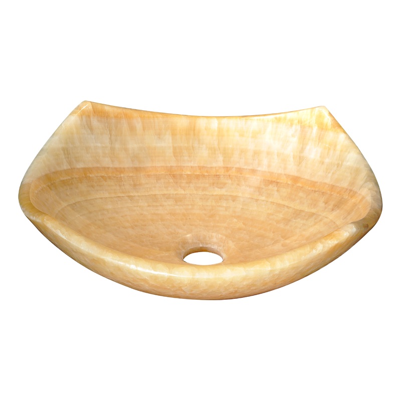 ANZZI LS-AZ315 Flavescent Visage Natural Stone Vessel Sink in Cream Jade (Showroom Display)