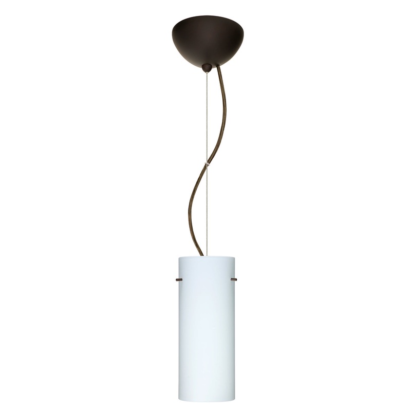 Besa 1KX-412307-LED-BR Stilo One Light Pendant Bronze
