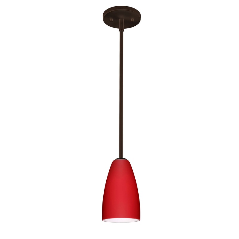 Besa 1TT-1511RM-BR Riva One Light Pendant Bronze