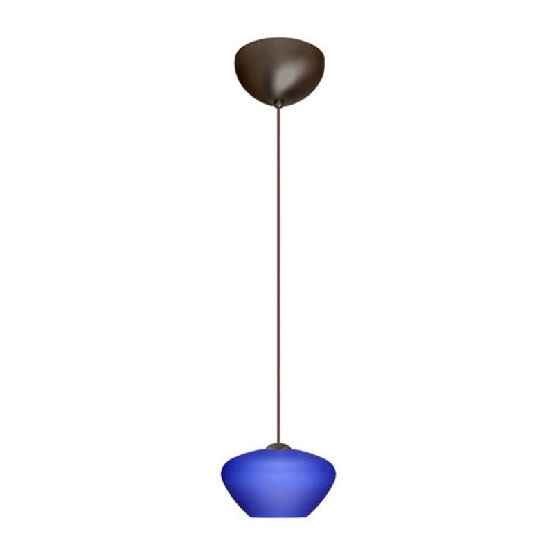 Besa 1XC-541087-BR Peri One Light Pendant Bronze