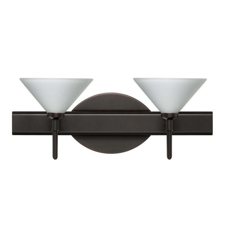 Besa 2SW-117607-BR Kona Two Light Wall Sconce Bronze