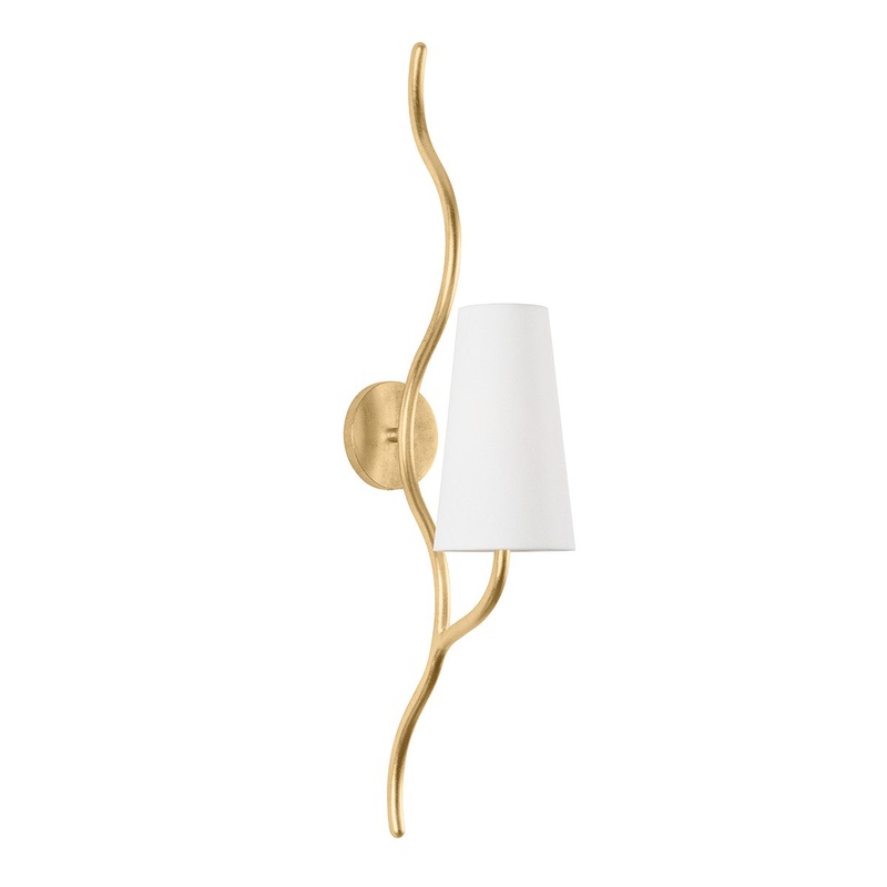 Corbett Lighting 436-16-VGL Cortona One Light Wall Sconce Vintage Gold Leaf