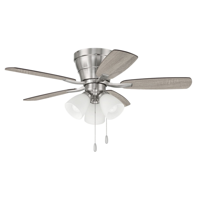 Craftmade WHL42BNK5C3 Wheeler 42 3-Light 42″Ceiling Fan Brushed Polished Nickel