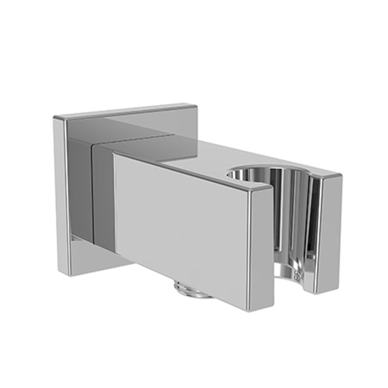 Handshower Elbow Wall Supply Square Holder Brass Aged Brass