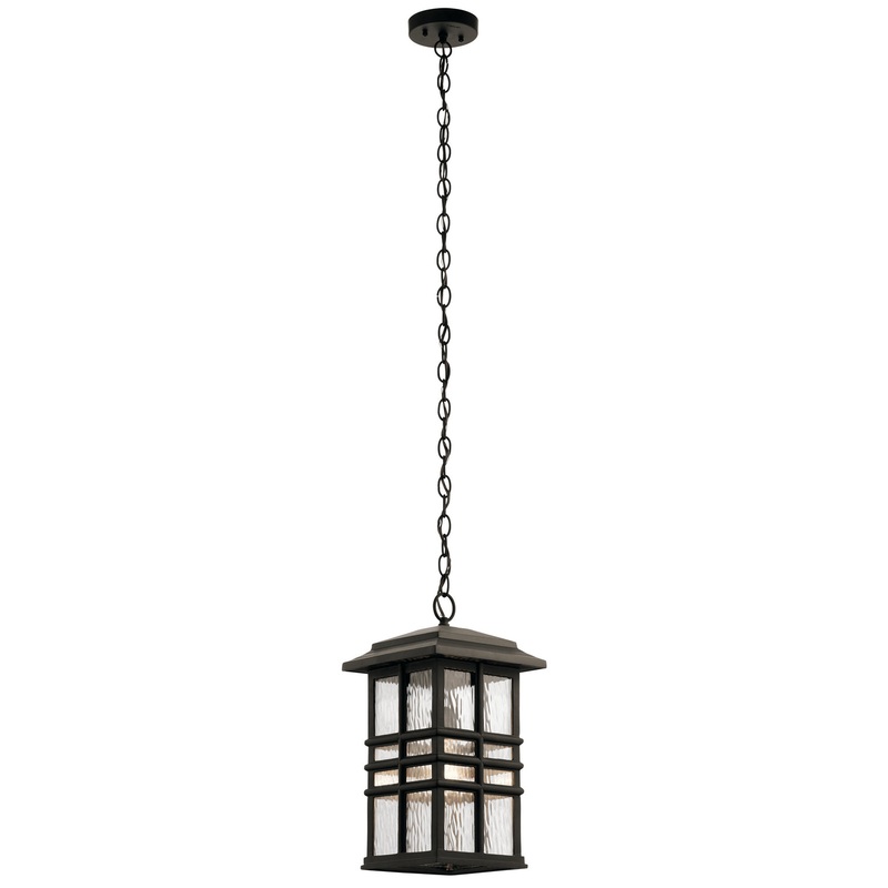 Kichler 49833OZ One Light Outdoor Pendant, Olde Bronze