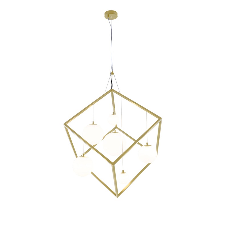 LED Pendant from the Pixie Collection in Brushed Brass Finish by Justice Designs