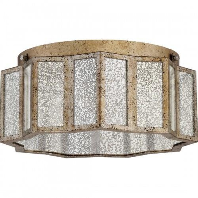 Quoizel SRE1616AGL Shrine Flush mount 16″d aged gold Flush Mount