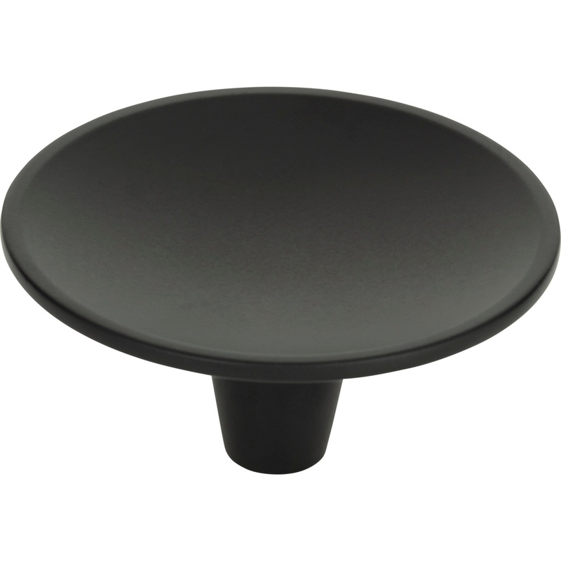 Atlas Homewares Dap Round Knob 2 1/2 Inch Matte Black