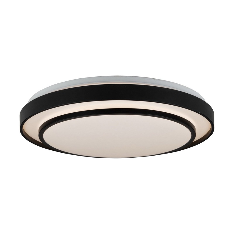 Aziza Flush Mount Light – Black / 19.00