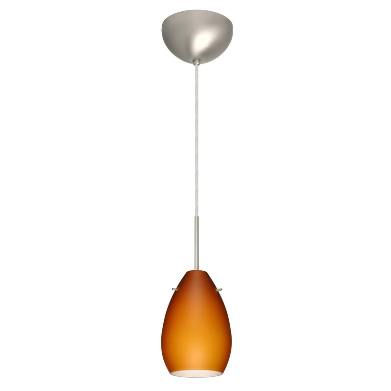 Besa 1BC-171380-SN Pera One Light Pendant Satin Nickel (Discontinued)
