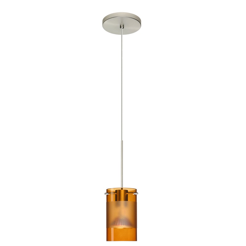 Besa 1XT-6524EG-SN Scope One Light Pendant Satin Nickel