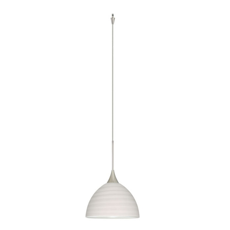 Besa XP-4679KR-SN Brella One Light Pendant Satin Nickel