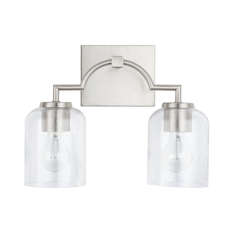 Capital Lighting 139321BN-500 Carter 2 Light Vanity Brushed Nickel