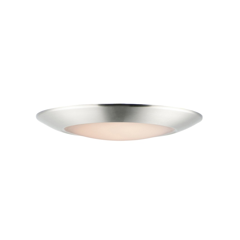 Diverse 9″ LED Flush Mount 3000K Satin Nickel
