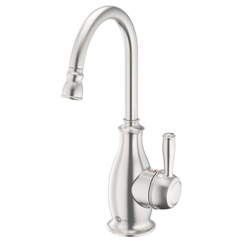 Hot Water Dispenser Showroom Traditional 2010 Instant 1 Lever ADA Gooseneck Swivel 360 DEG Stainless Steel
