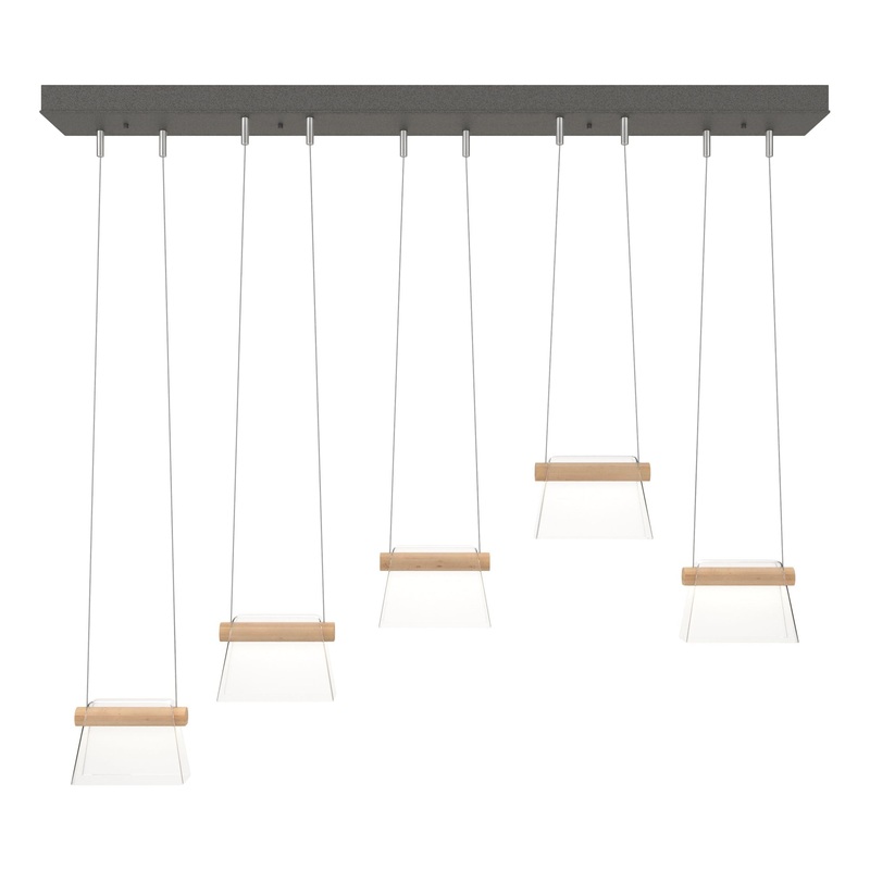 More Cowbell LED Pendant Natural Iron Clear Glass (ZM)