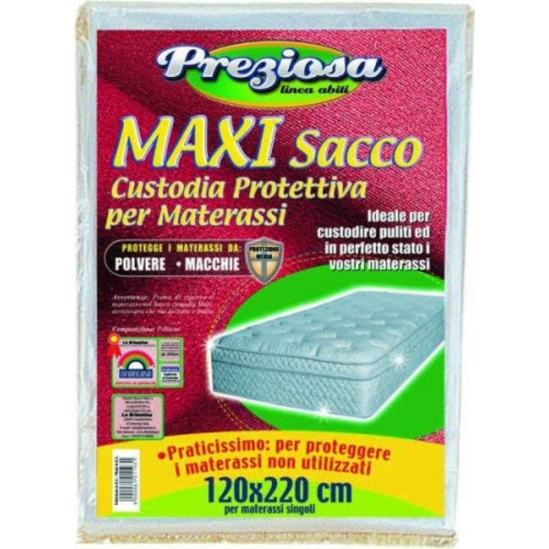 Preziosa custodia Sacco Maxi per Materassi,singoli cm120x220 quanttita 5 pezzi