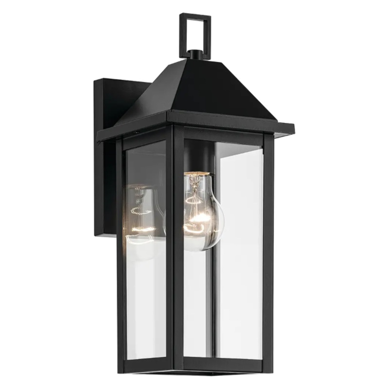 Prin 14″ 1-Light Outdoor Wall Light Black None