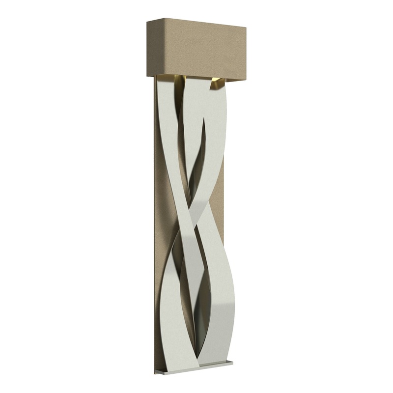 Tress Large LED Sconce Soft Gold Sterling