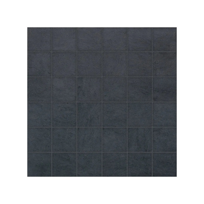 2″ x 2″ Matte Black Cinq 36 Piece Ceramic Mosaics. 1 Sheet = 1.16 Sq. Ft. (46-192) 2″ x