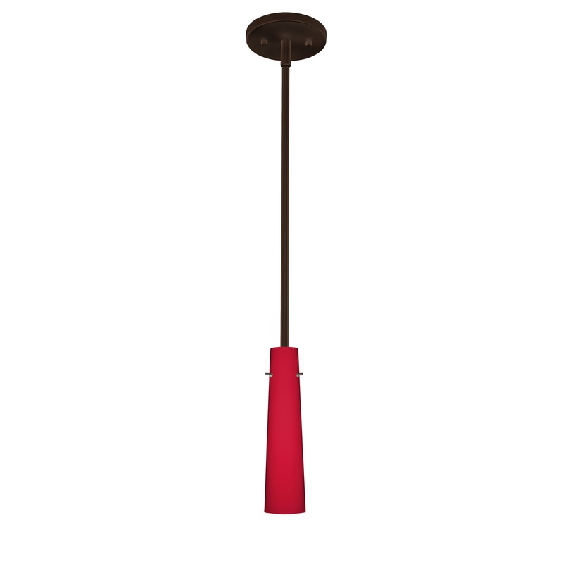 Besa 1TT-5674RM-HAL-BR Camino One Light Pendant Bronze