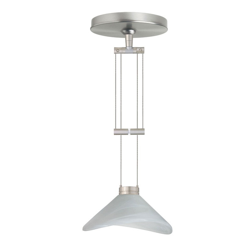 Besa 1XA-191352-SN Hoppi One Light Pendant Satin Nickel