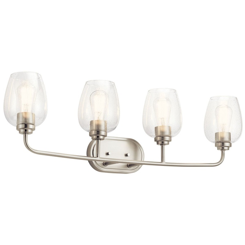 Kichler 45130NICS Four Light Bath, Brushed Nickel
