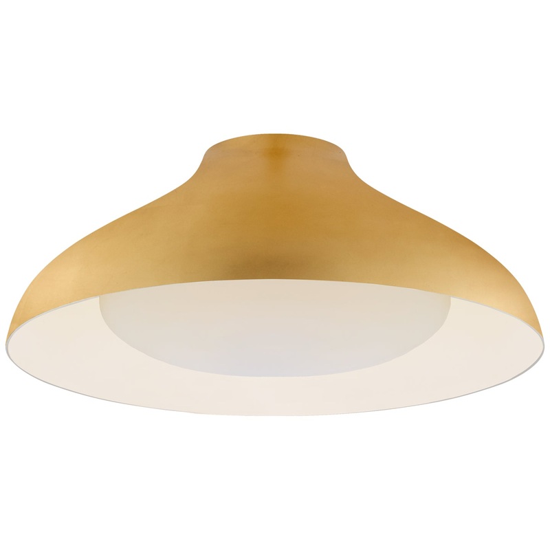 LED Flush Mount from the Agnes Collection in Gild Finish by Visual Comfort Signature