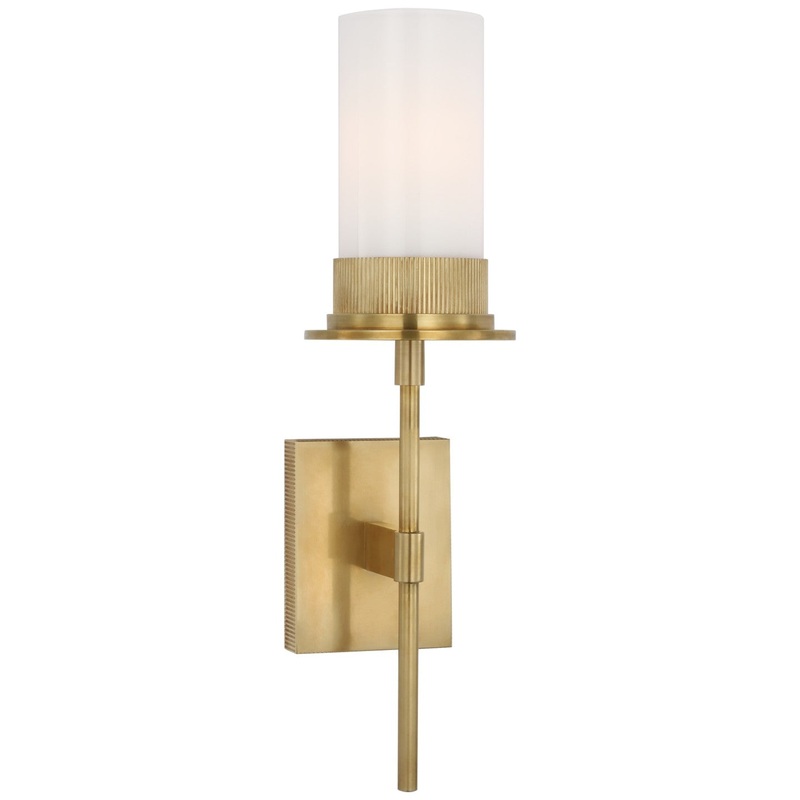 LED Wall Sconce from the Beza Collection in Antique Brass Finish by Visual Comfort Signature